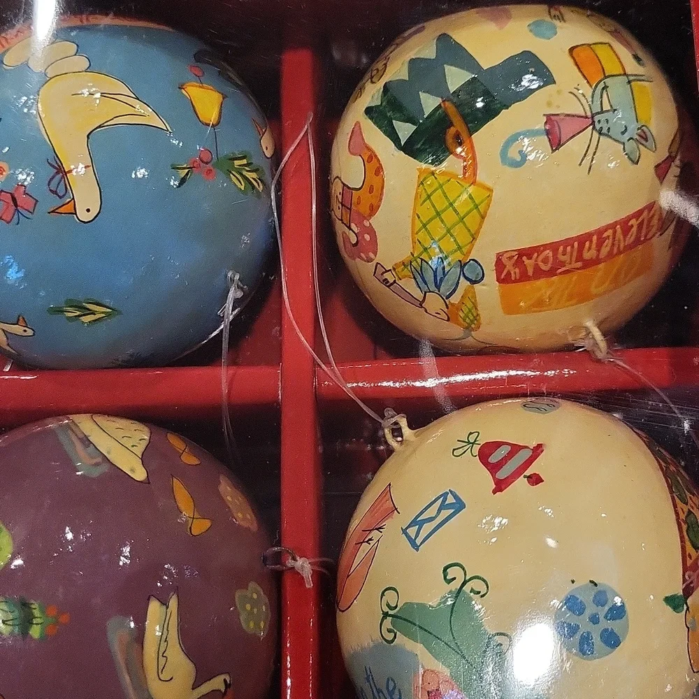 Crate&Barrel 12 Days Of Christmas Ornaments